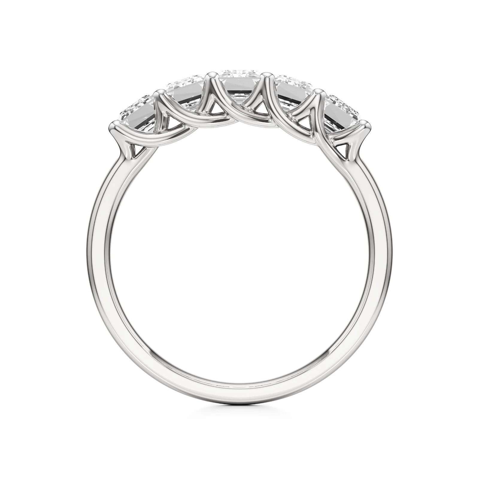 IGI Certified Lab Grown Diamond Engagement Ring 2.00ct F/VS1 Emerald 14k Gold image-3