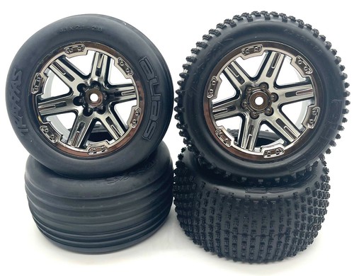 RUSTLER VXL TIRES (F/R Tyres WHEELS (4 
