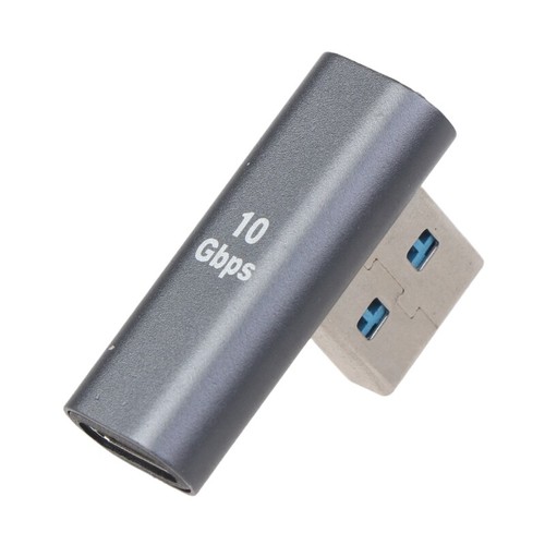 USB A Male to USB C Female Adapter 90 Degree USB3.0 to Type C Cable Connector - Zdjęcie 6 z 10