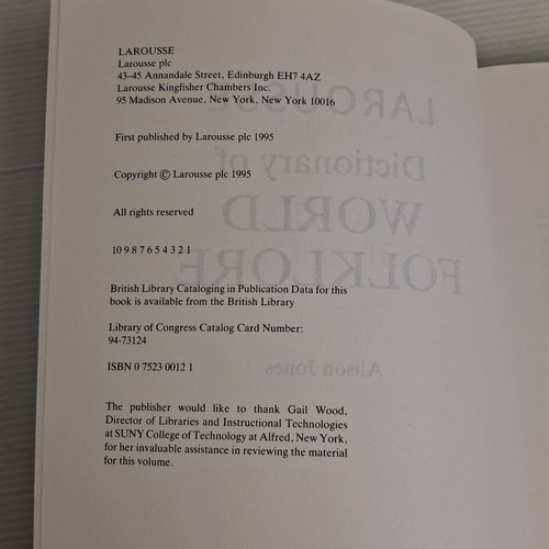 Dictionary of World Folklore Alison Jones P/B Book Hidden History Larousse - Picture 3 of 12