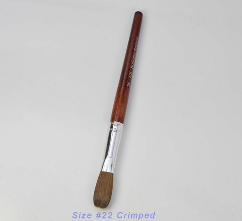 EX Kolinsky Acrylic Nail Brush For Manicure Powder (CRIMPED) - Choose your size - Picture 10 of 10