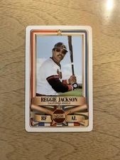 1982 Topps Perma Graphics Reggie Jackson Credit Card