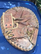Vintage Wilson A2564 Catchers Grip Pocket USA Air Lite Mitt 1960s Baseball Glove