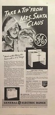 General Electric GE Range Mrs Claus Nela Park Cleveland OH Vintage Print Ad 1937