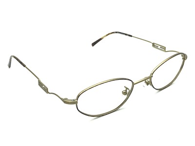 FENDI F93 Women's Antique Tortoise Oval Eyeglasses Frames 47-18