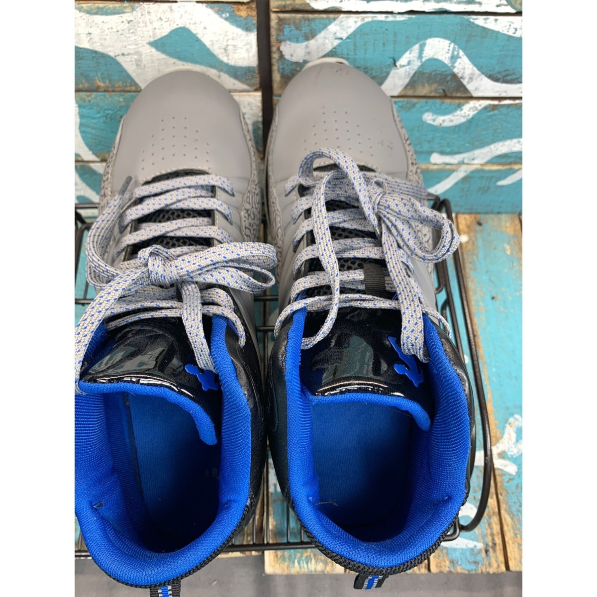 AND1 Men's Size 12 Black/Gray/Blue Capitol 4.0 Basketball AND1 Men's Size 12 Black/Gray/Blue Capitol 4.0 Basketball