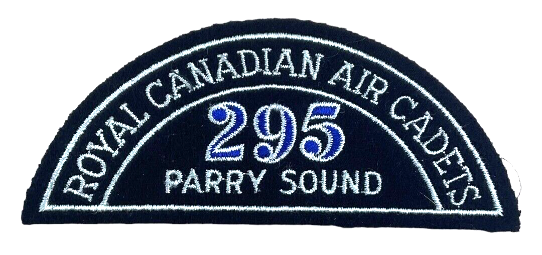 Canadian RCAC Air Cadets 295 Parry Sound Shoulder Title Insignia Patch