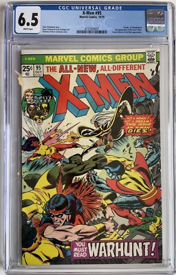 X-Men #95 CGC 6.5  Death of Thunderbird 3rd Appearance New X-Men