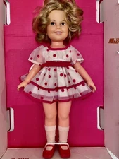 Vintage 1972 Ideal Doll Shirley Temple Doll Polka Dot Dress 16" NIB