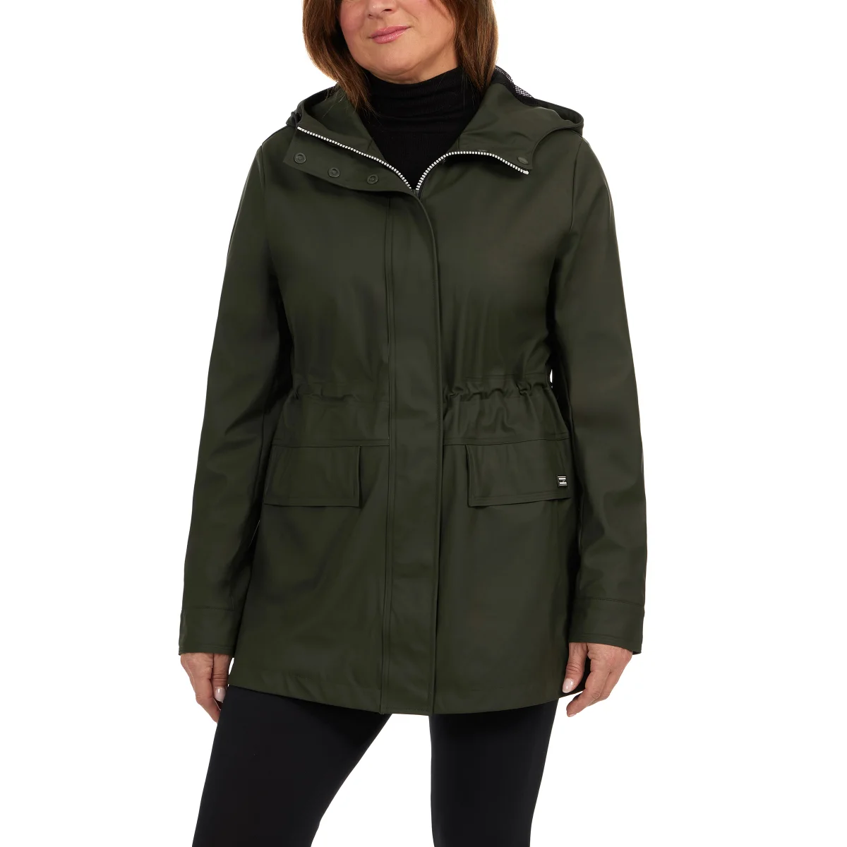 Hunter Ladies' Rubberized Rain Jacket Size M Green | eBay