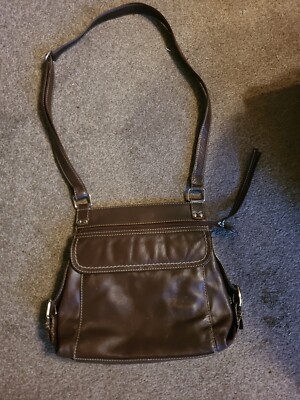 ili New York- Genuine Leather Crossbody Bag Purse Tan-Brown-Boho