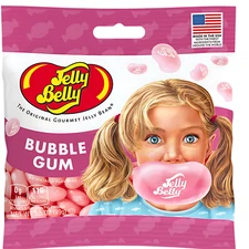 Jelly Belly Bubble Gum 3.5 oz Bag Gourmet Jelly Beans Candy Nostalgic Treat