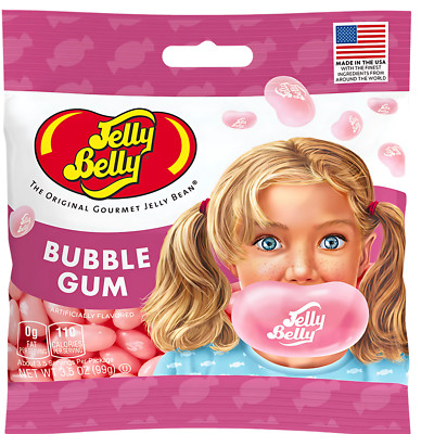 Jelly Belly Bubble Gum Jelly Beans 3.5 oz Bag Gluten Free Candy