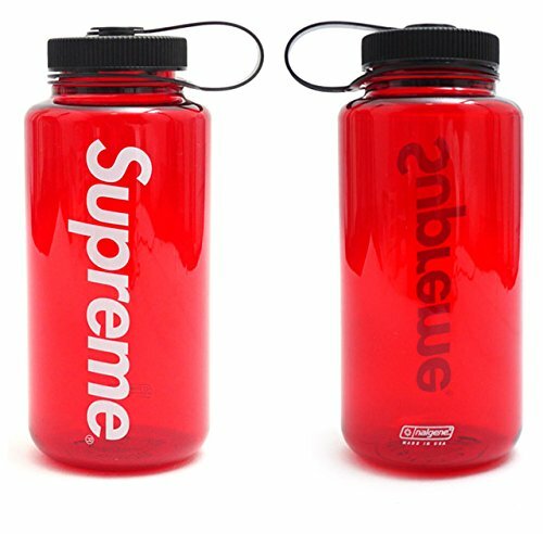 Supreme Nalgene Water Bottle with CarabinerBox Logo Red Authentic
