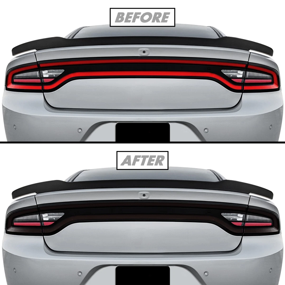 FOR 2015-2022 Dodge Charger Tail Light Cutout SMOKE Precut Vinyl.