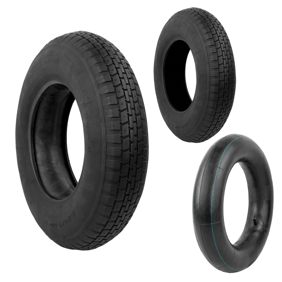 KCT WHEELBARROW INNER TUBE / TYRE 4.80/4.00-8 RUBBER 16 INCH PNEUMATIC REPLACEMENT