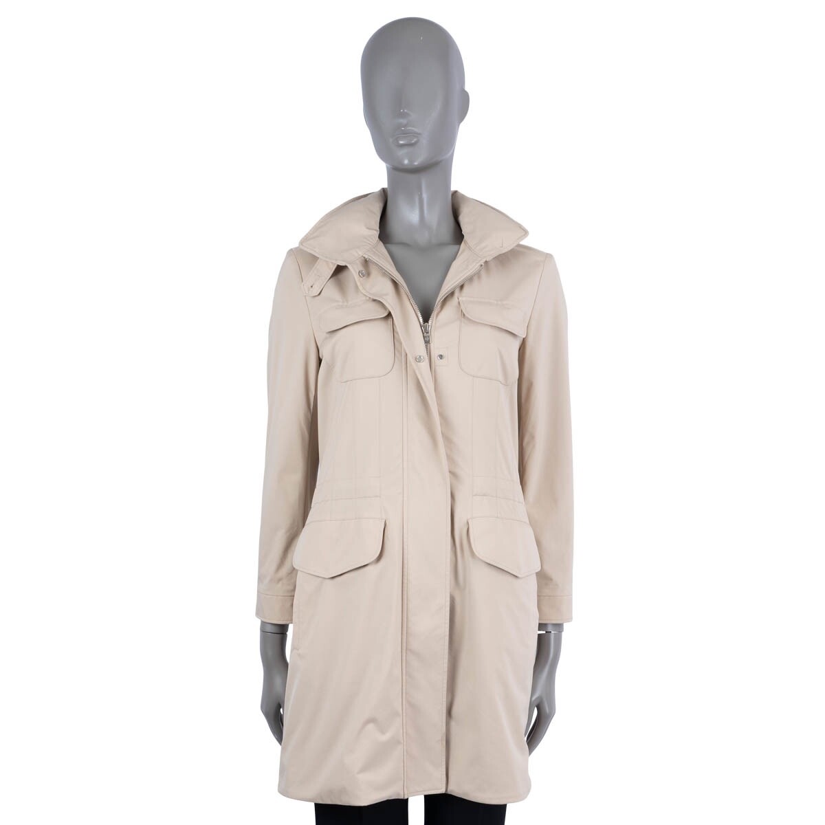 美品 loro piana traveller jacket windmate 68273 auth LORO PIANA beige nylon WINDMATE TRAVELLER Jacket 40 S