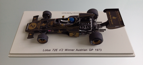 Spark 1/43 Planex Collection Lotus 72E R.Peterson winner Austrian Gp 1973