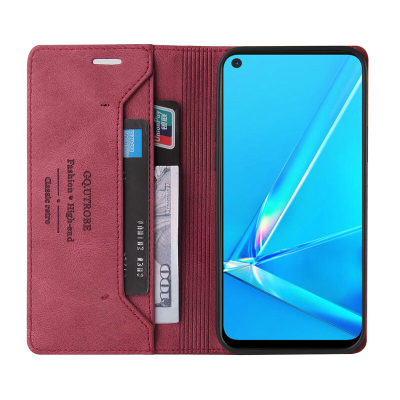 Matte Wallet Leather Flip Cover Case For Vivo Y35 4G Y22 Y52 Y72 Y33S