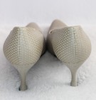 Giorgio Armani Made in Italy Ivory Textured High Heels, Sz EU 39 (US 9) *Flawed* — photo 7