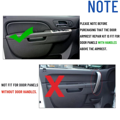 Left Front Driver Door Armrest Panel 80994 For 10-14 GMC Sierra Tahoe Silverado - Picture 2 of 12