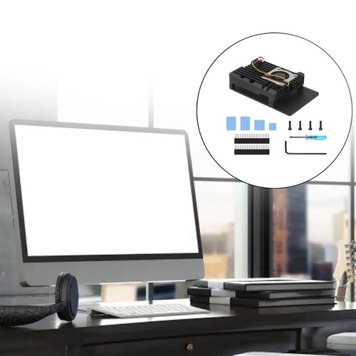 Case Enclosure with Cooling Heatsins for RPi5 8GB/4GB/2GB/1G Easy Installation - Afbeelding 5 van 8