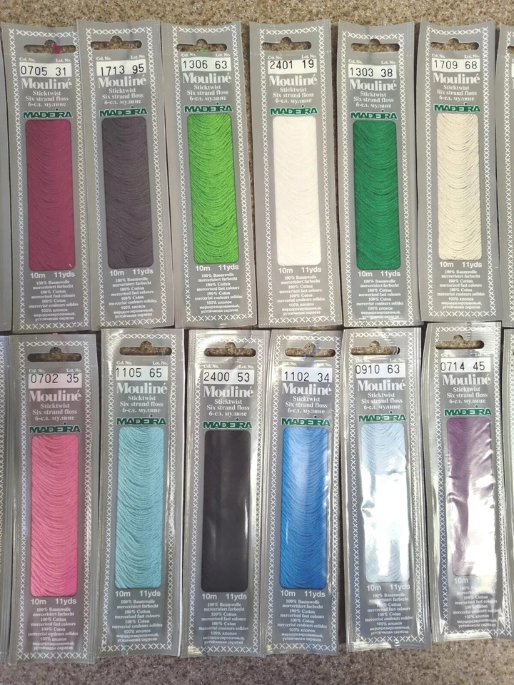 Mouline Madeira Sticktwist Sixstrand cotton and Rayon embroidery floss 25@11yrds - Image 4 of 4