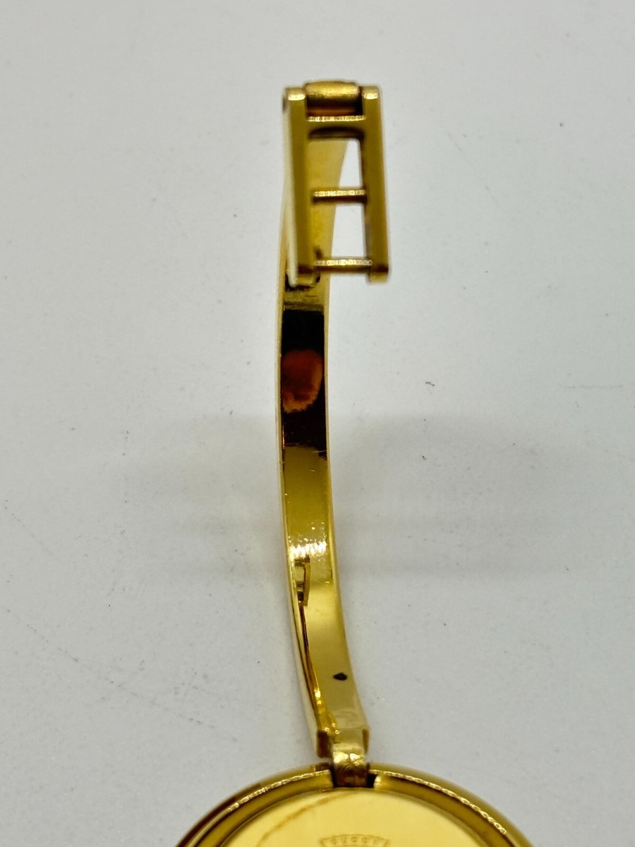 Mint+ w/Box] GUCCI 1100-L Change Bezel Watch 12 Colors Gold Quartz