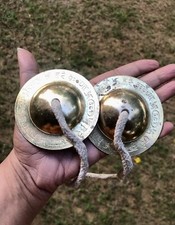 3 Zoll Hand Becken Metall Manjira Manjeera Manjire Percussion Musikinstrument