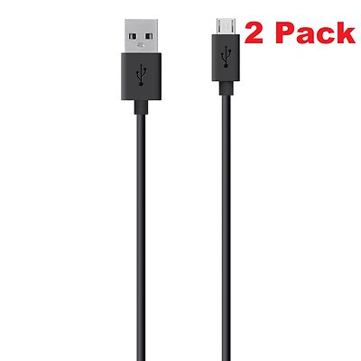 2er Pack Bipra Sync and Charge USB Micro Kabel für alle Micro USB Handys (1m)
