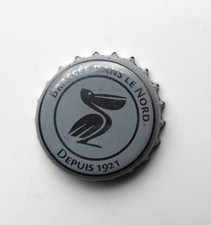 Capsule de  bière Pelforth Pélican brassée dans le Nord depuis 1921