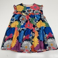 Shein Curve Blue Multicolored Floral Flutter Sleeve Dress Women’s Size 0XL