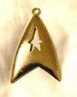 STAR TREK STAR FLEET INSIGNA  HALLOWEEN COSPLAY METAL GOLD PLATED — photo 1
