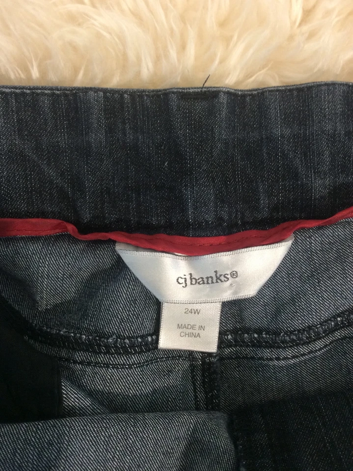 Pantalones de mezclilla elásticos sobre la bota CJ Banks para mujer talla 24 W RN#103429 Foto 2 de 4