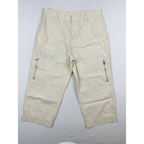 Lauren Active Nylon Cargo Utility Style Capri Size 8 Ripstop Beige Skimmer - 第 1/14 張圖片