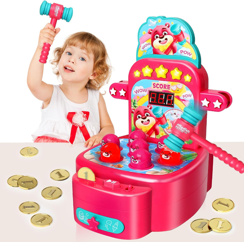 Toddler Toys for Ages 2-4 Girl Boy Whack Mole Arcade Game 2 3 4 Year Old Girl Bi