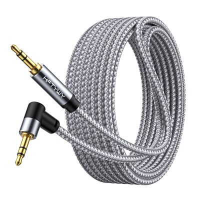 Hftywy 35mm Audio Cable 20ft AUX Cord Male to Male AUX Headphone Cable aux C
