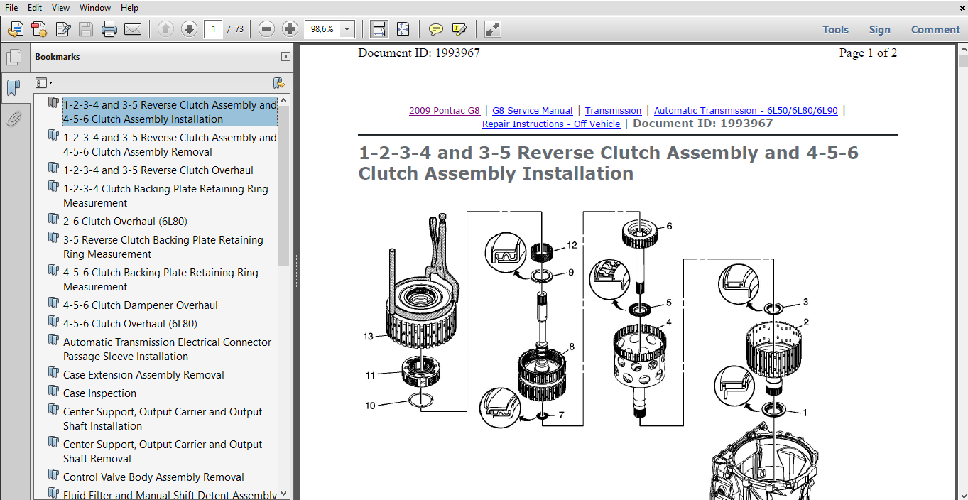# Official Workshop Manual Service Repair for Pontiac G8 2008 - 2009 | eBay
