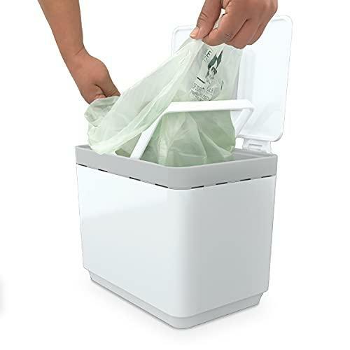Glad Compost Bin for Kitchen Plastic Container Use Removable Bags for