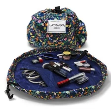 NEW! Lay-n-Go COSMO 20" Cosmetic Makeup Bag, Drawstring Travel Organizer