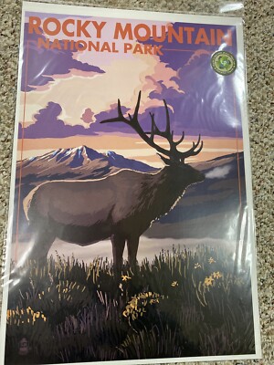 Rocky Mountain National Park Poster Printed On Recycled Paper Highest Quality