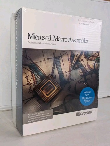 NEW Microsoft Macro Assembler Professional Development DOS OS/2 5.25" disk 1991 - Picture 2 of 12