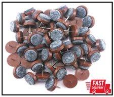 Yueton 60pcs Felt Nail-on Slider Glide Pad Furniture Chair Leg Feet Pads Table W