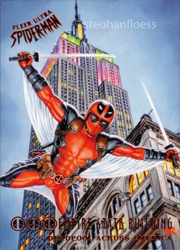 Lámina base o tela plateada Fleer Ultra Spider-Man Deadpool a través de América que elijas - Imagen 16 de 20