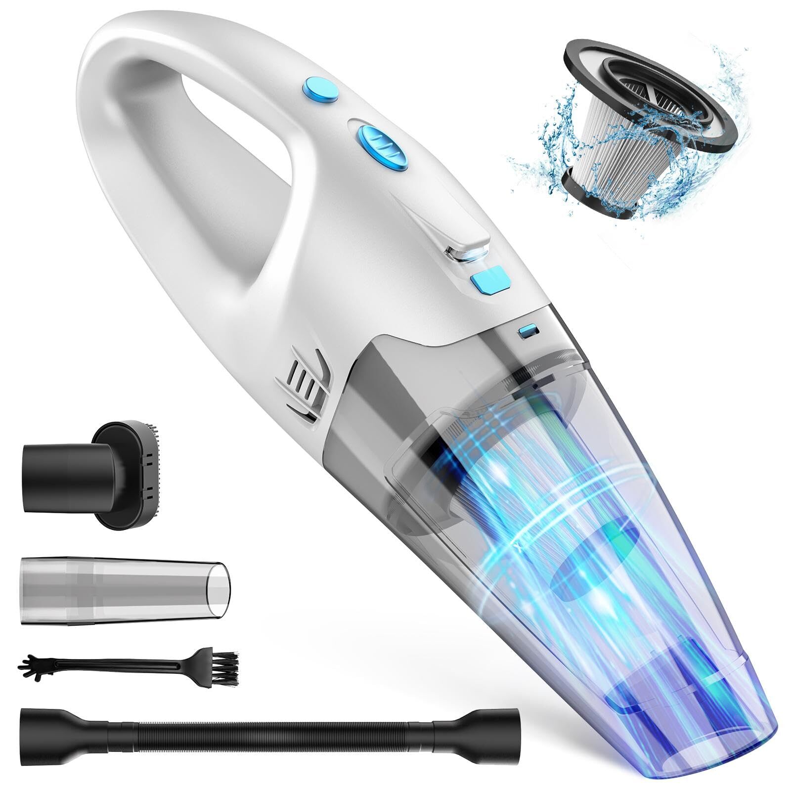 Cordless Handheld Vacuum Cleaner for Cars and Home Portable Dust Buster Rechargeable-image