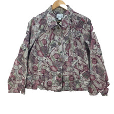 Vintage Christopher & Banks Multicolour Regular Jacket Women Size Uk Medium