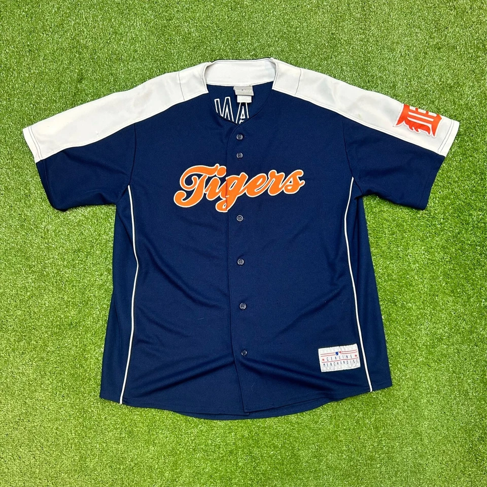 Detroit Tigers Justin Verlander Y2K Embroidered Jersey Men's Size Large Fit - Image 2 of 4