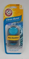 6 pack Arm & Hammer Under The Seat Gel Car Air Freshener, Clean Burst AH8500CB