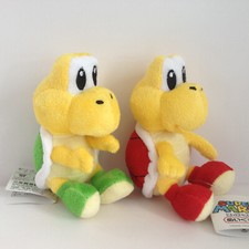 2X New Super Mario Bros. Plush Green Red Koopa Troopa Soft Toy Doll Teddy 6"