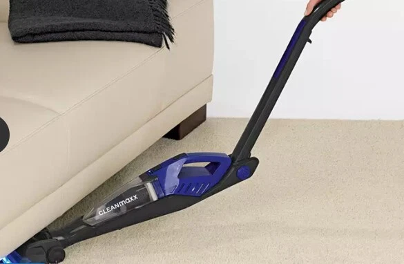 CLEANmaxx 2 in 1 Akku- Handstaubsauger Beutellos mit Knickgelenk weiß-gold NEU - Bild 4 von 4